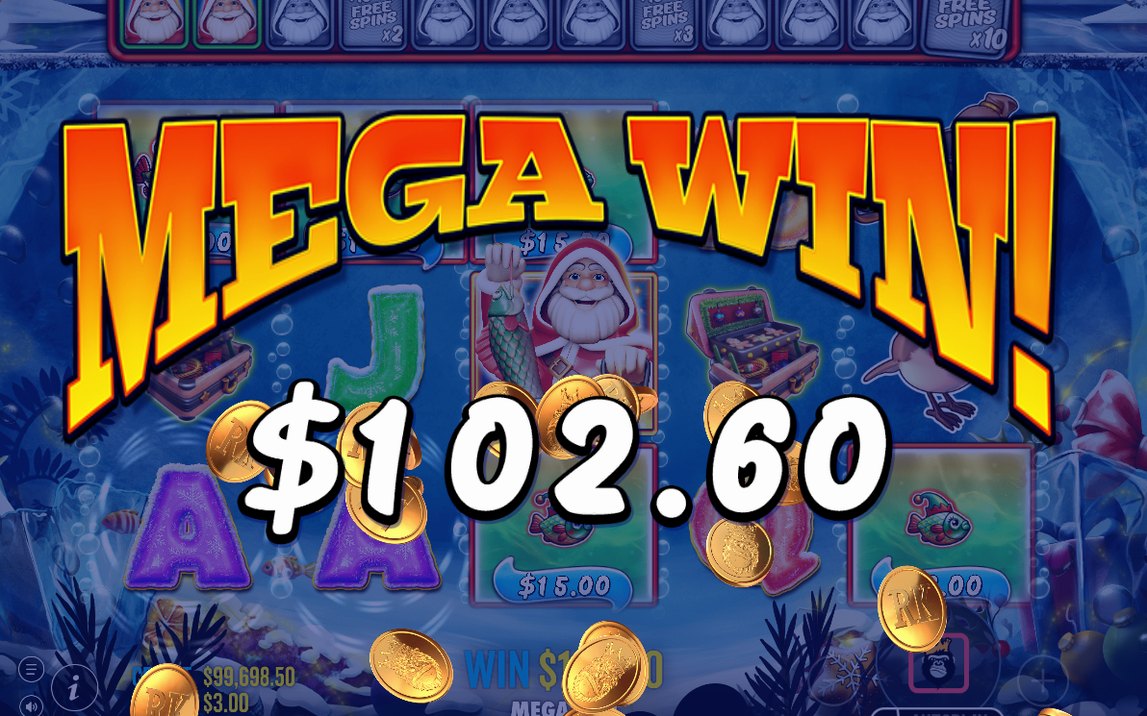 Vinstskärm efter en runda med free spins