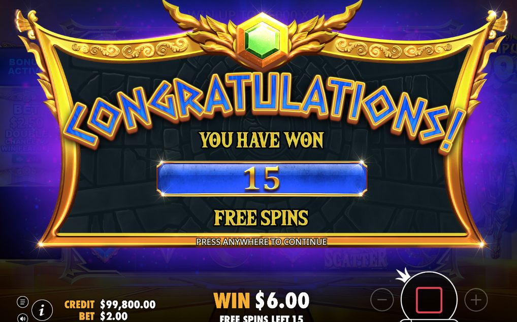 Free Spins-läget med multiplikatorn som följer rundan